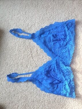 Hanky Panky Electric Blue Lace Bralette